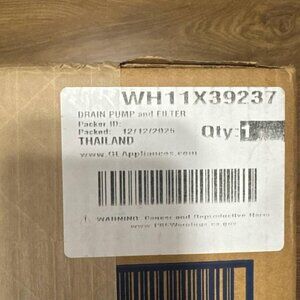 WH11X39237 pump OEM BRAND NEW directly from GE